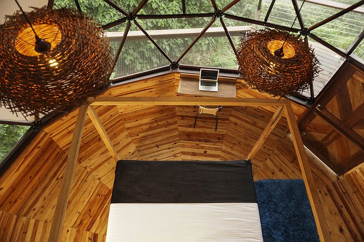 Trekker Glamping Dome Mezzanine View