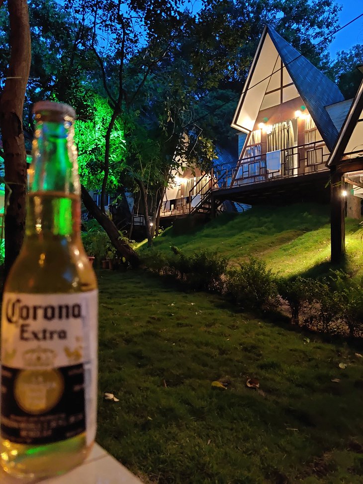 Xoxo Hostel At Night With A Corona Beer