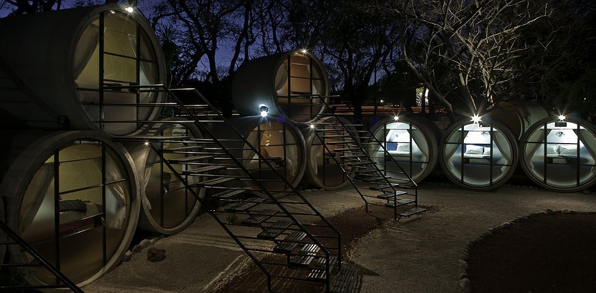 Tubohotel - Concrete Tubes In Mexico