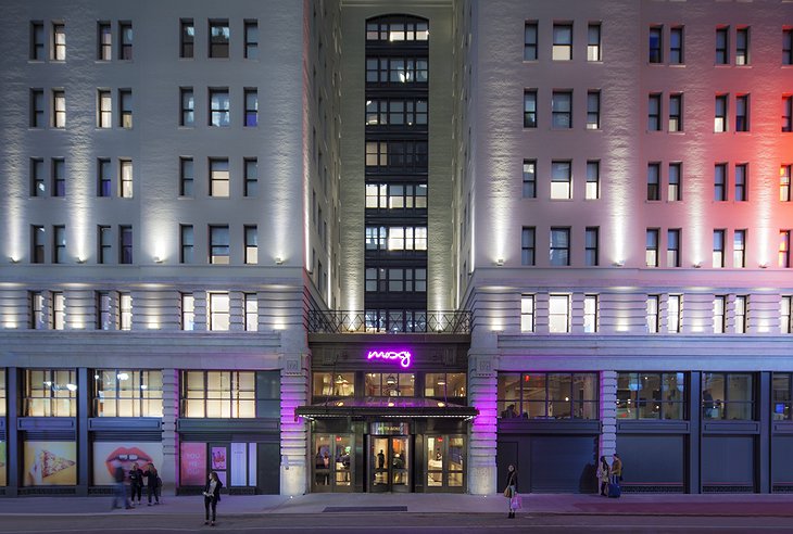 Moxy Times Square Hotel Building Exterior