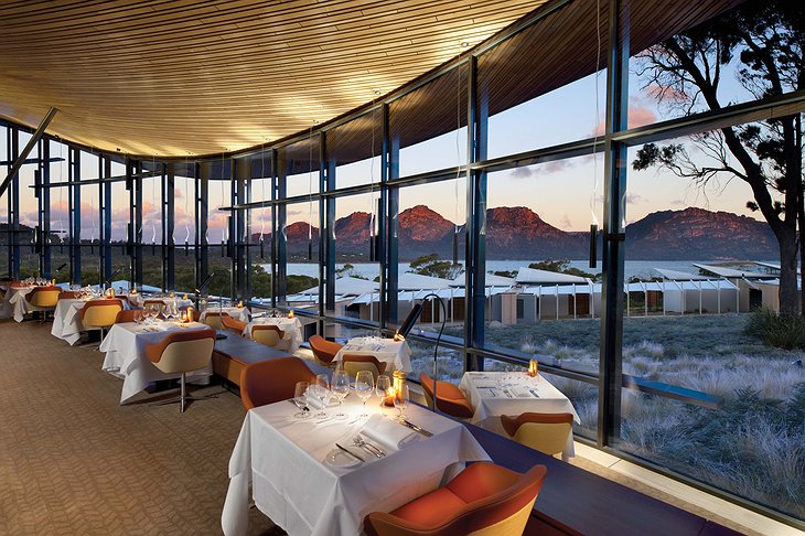 Saffire Freycinet hotel dining room