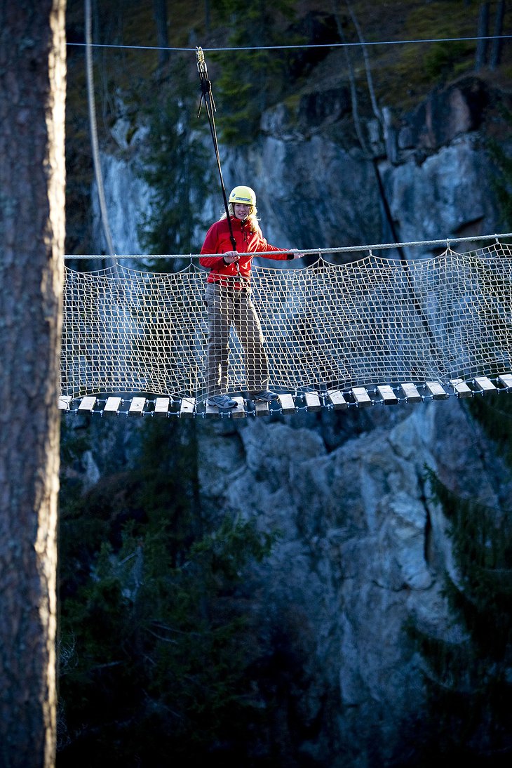 Zip-lining in the nature of Sala