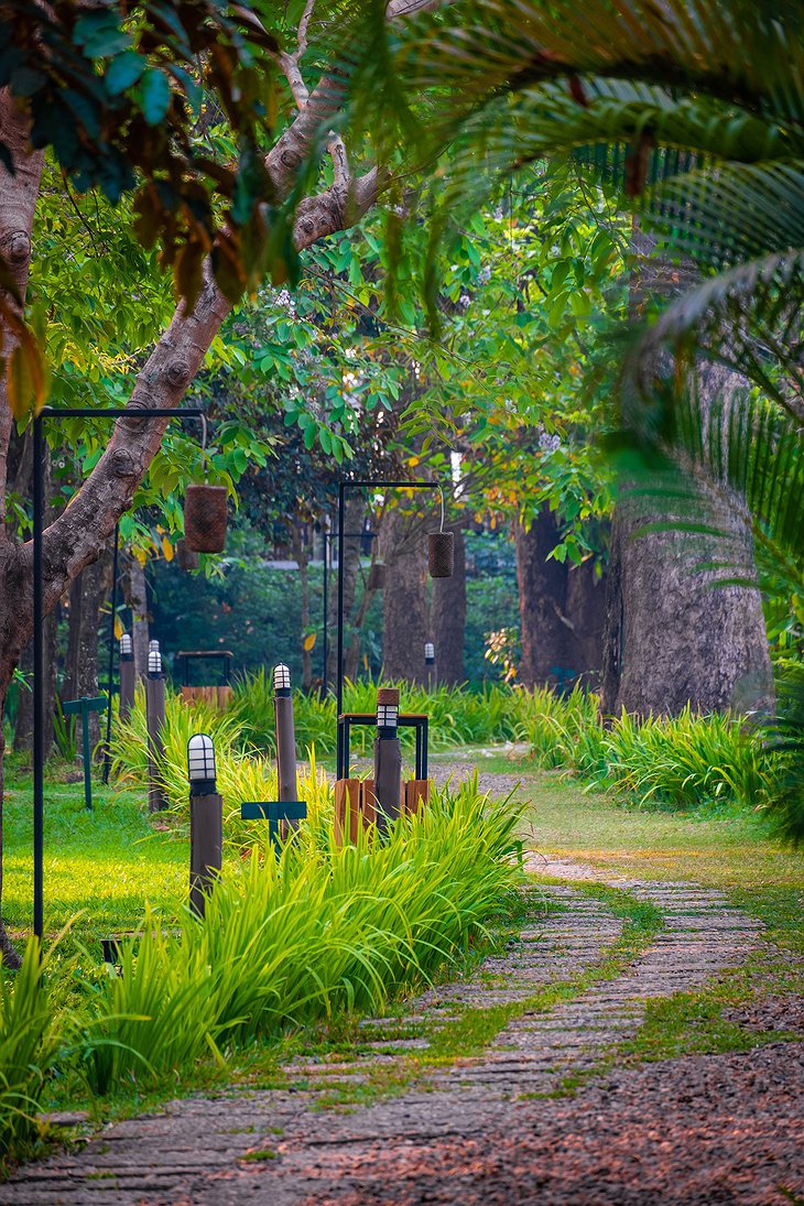 The River Resort Champasak Garden Pathway