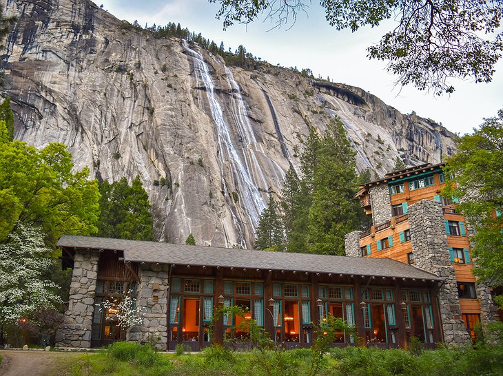 Ahwahnee Hotel And The North Dome Of Yosemite National Park