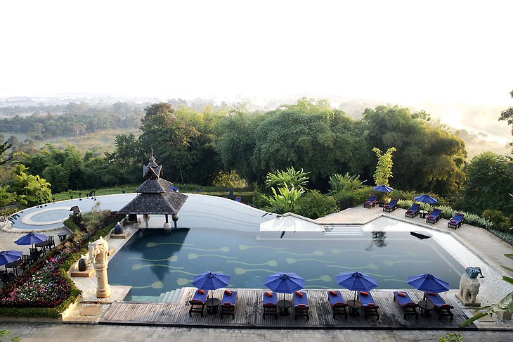 Anantara Golden Triangle swimming pool