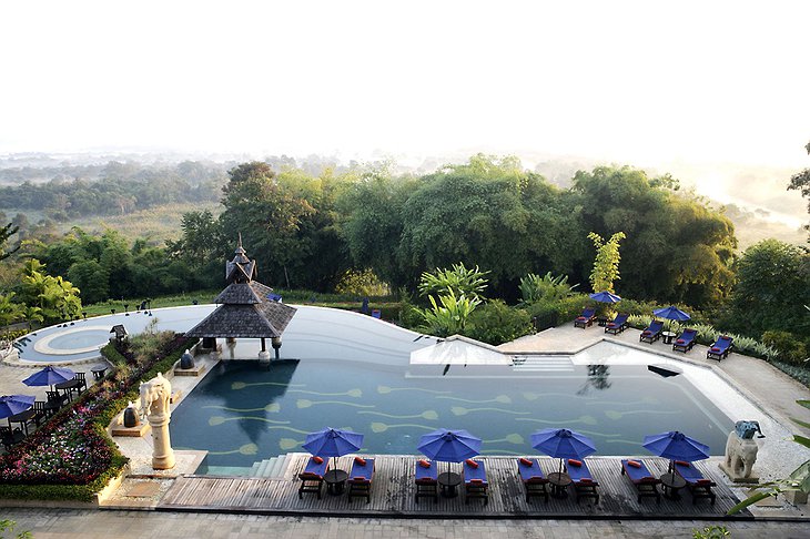 Anantara Golden Triangle swimming pool