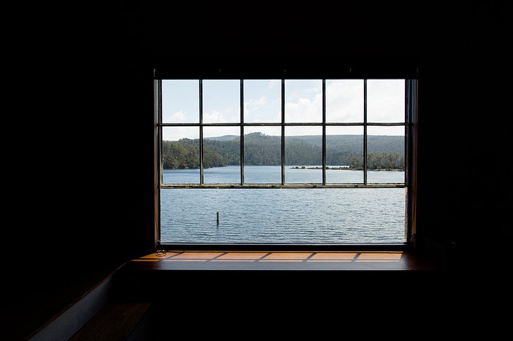 Lake view from the large window