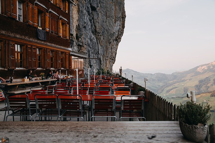 Berggasthaus Aescher Inn's Terrace