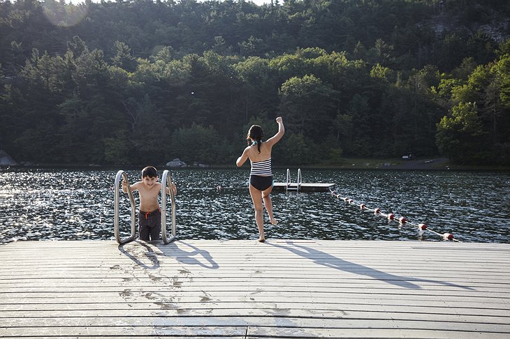 Mohonk Lake Jumping