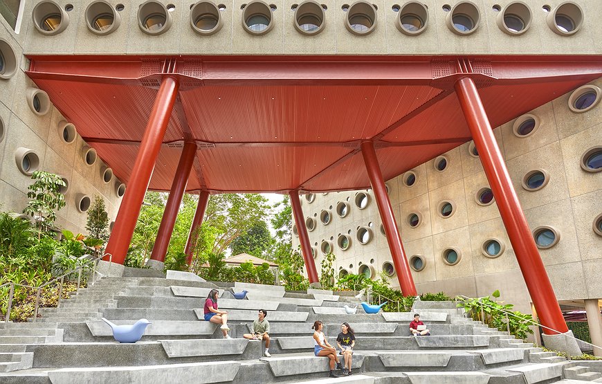 lyf one-north Singapore - Origami in Concrete: Singapore's Folded Architecture Experiment