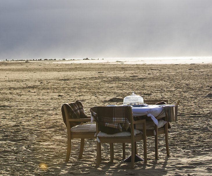 Wolvis bay outdoor dinner