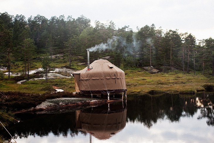 The Canvas Hotel yurt