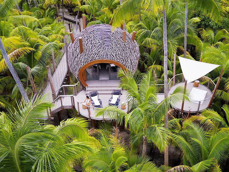 The Brando Hotel spa aerial