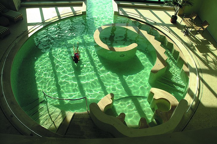 Fonteverde inside swimming pool