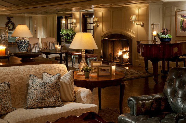 Shutters on the Beach Lobby with Fireplace