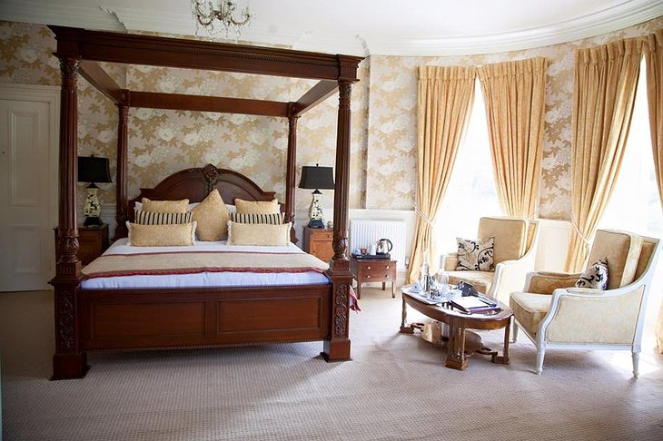 Ballyseede Castle hotel bedroom