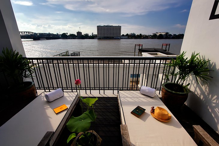 View on the river from the terrace