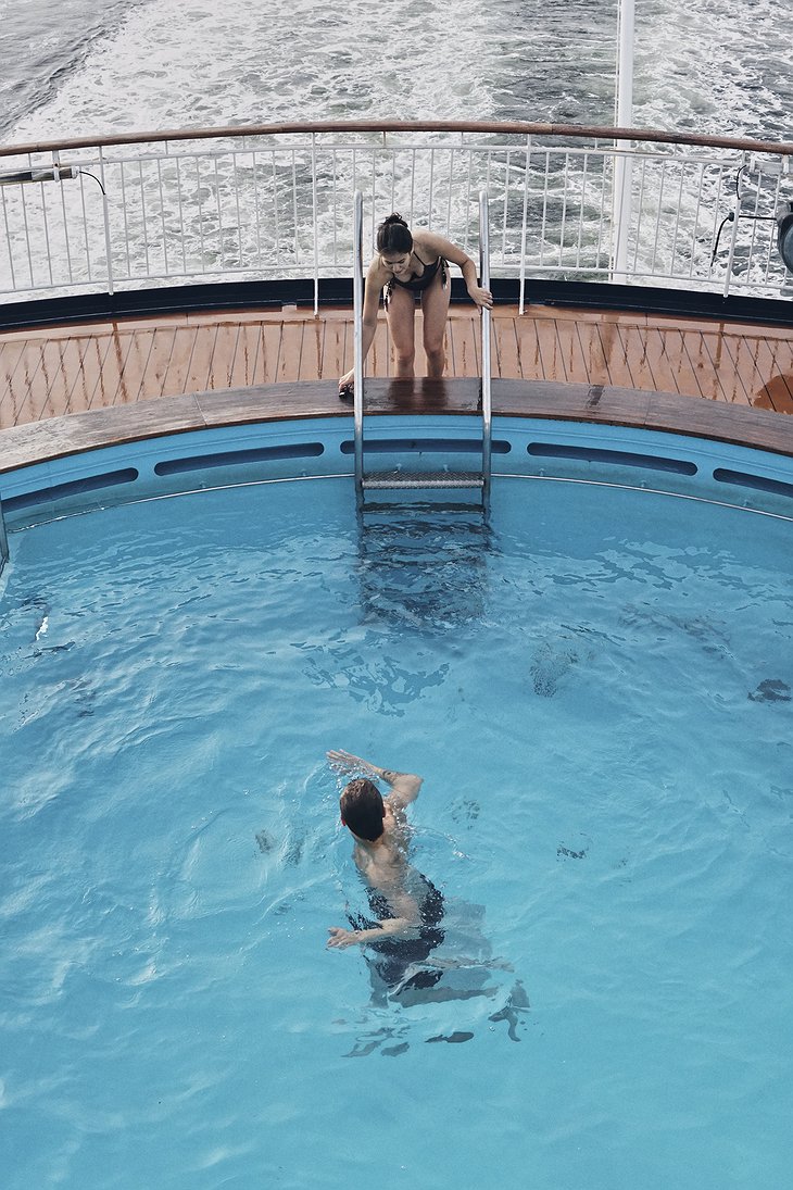 DFDS ferry outdoor jacuzzi