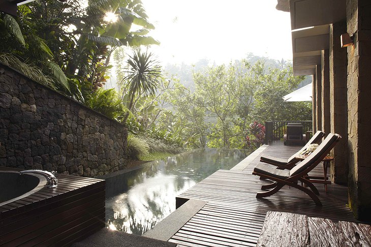 Maya Ubud Resort & Spa pool at duplex villa