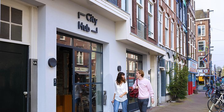 CityHub Amsterdam building entrance