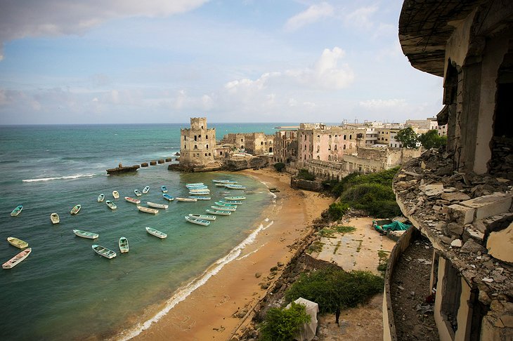 A view of the Mogadishu fishing harbor