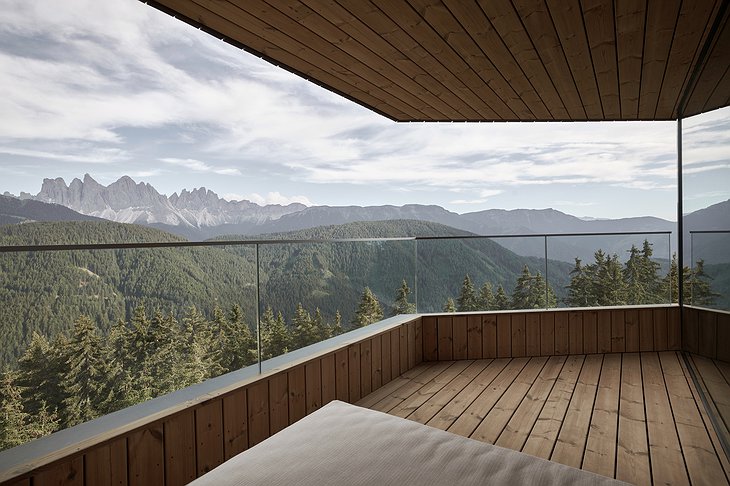 Forestis Dolomites Hotel Tower Suite Balcony
