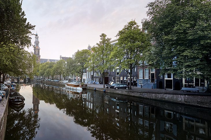 Westerkerk canal Amsterdam