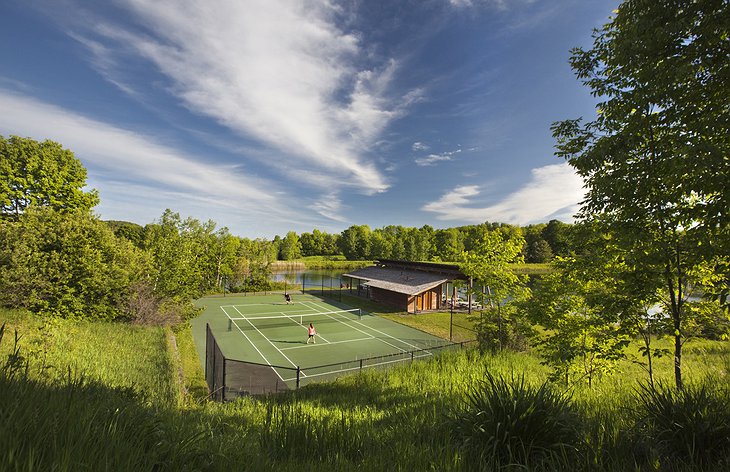 Twin Farms Tennis Court
