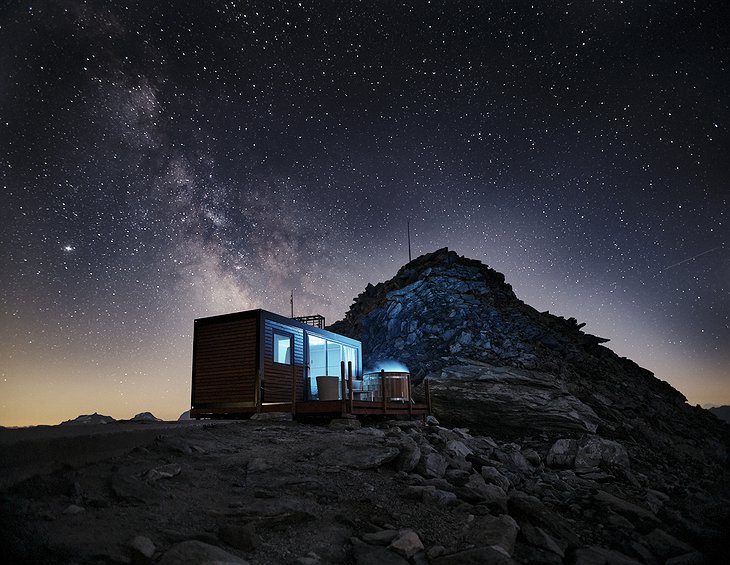 Galaxies Above The Swiss Alps