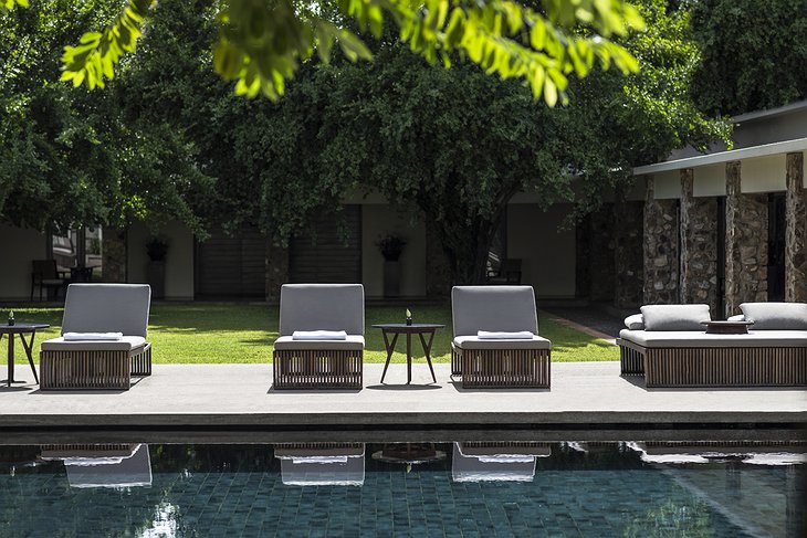 Amansara Resort Swimming Pool Loungers