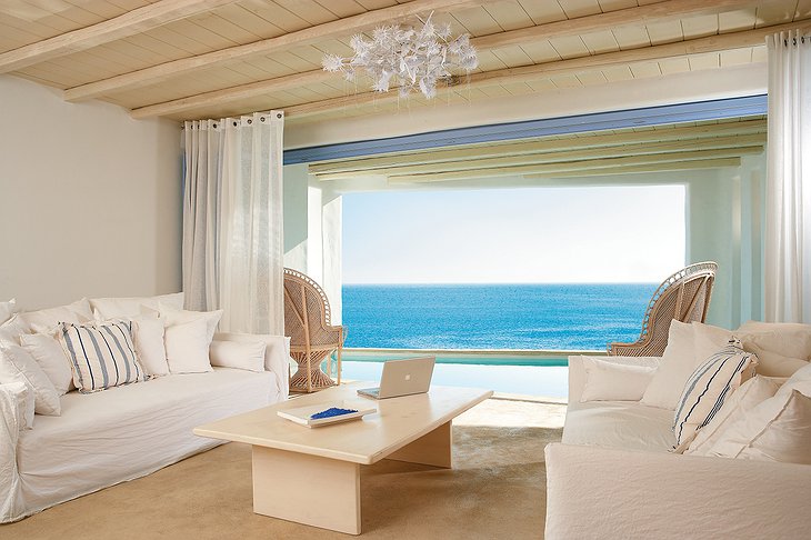 Mykonos Blu resort Deep Blu Villa with terrace and a private pool