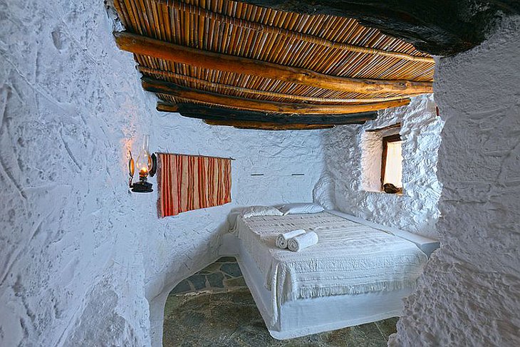 Traditional Greek bungalow interior