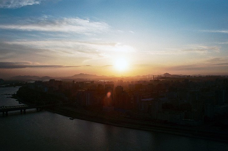 Pyongyang at Sunset