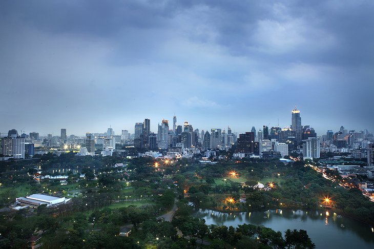 Bangkok - Lumpini Park Night View