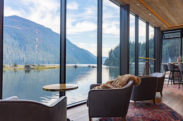 Clayoquot Wilderness Resort Ivanhoe Waterfront Lounge