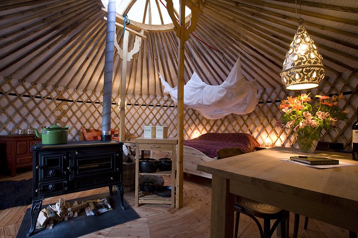 Texel Yurt room