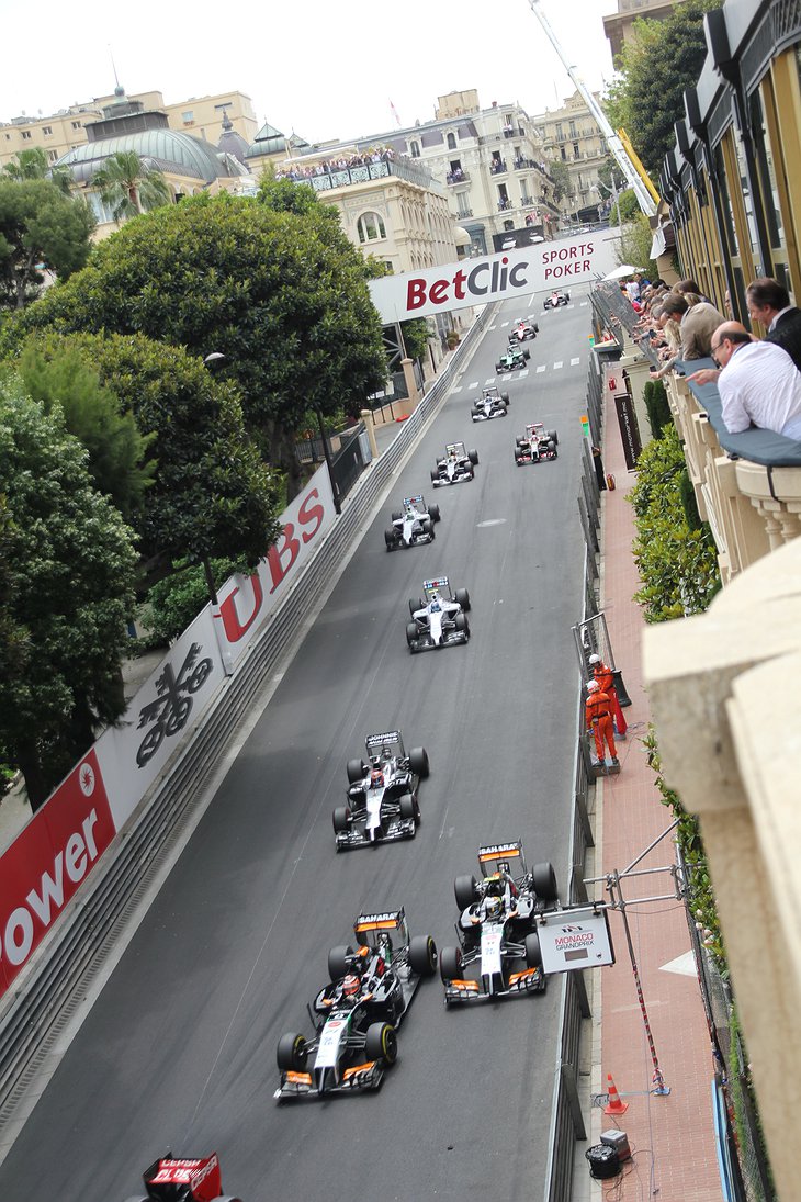 F1 watching from Hotel Metropole in Monaco