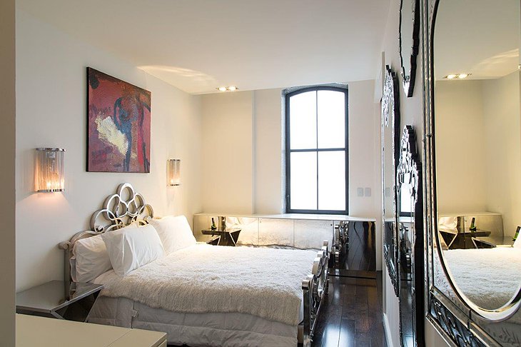 Tribeca luxury apartment guest bedroom