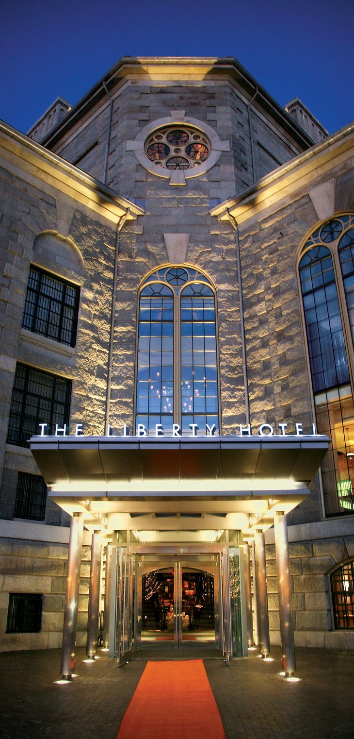 Liberty Hotel entrance exterior