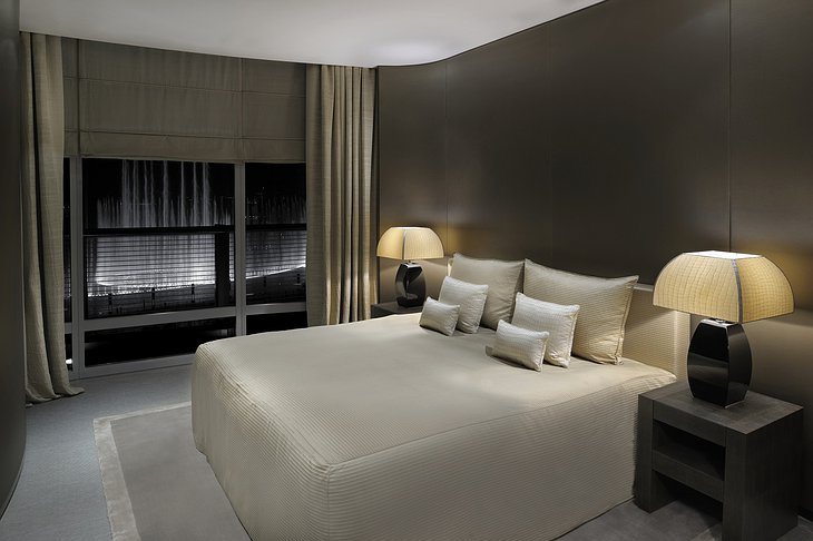 Armani Fountain Suite bedroom