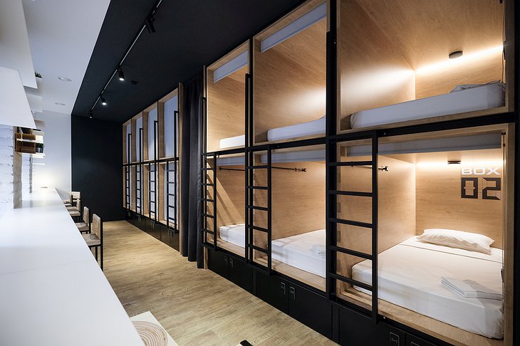 inBox Capsule Hotel dormitory