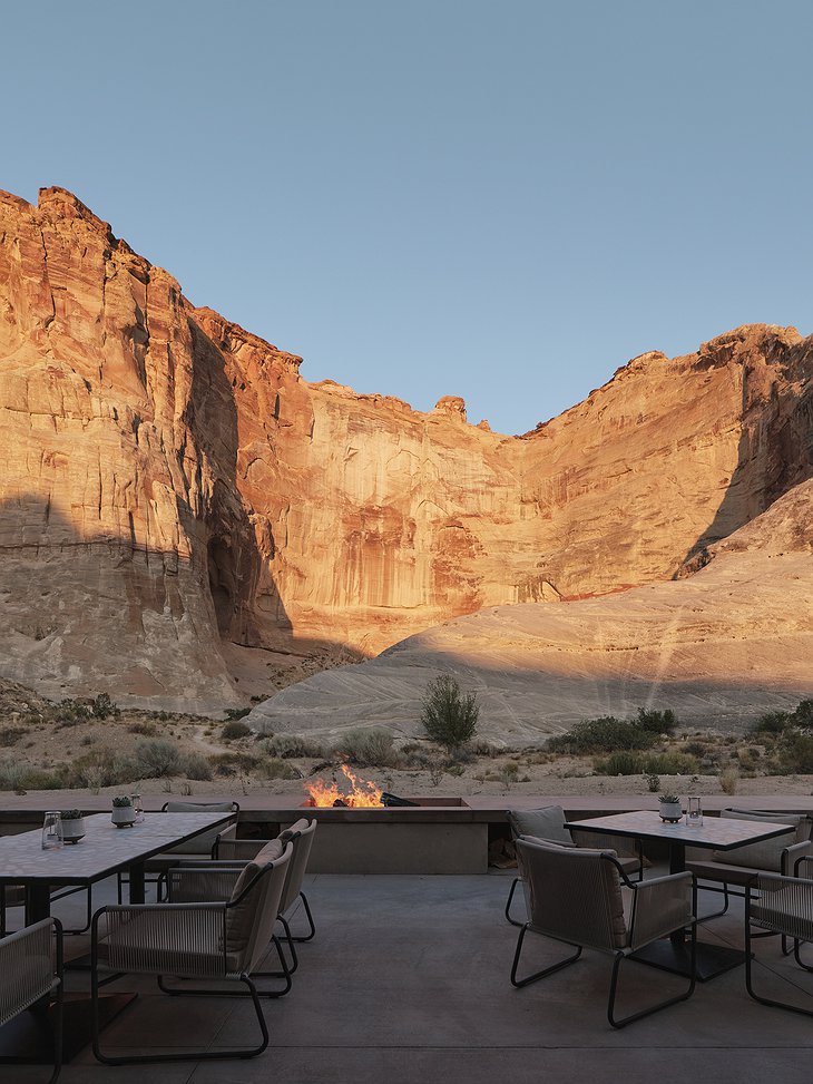 Camp Sarika, Amangiri Outdoor Dining