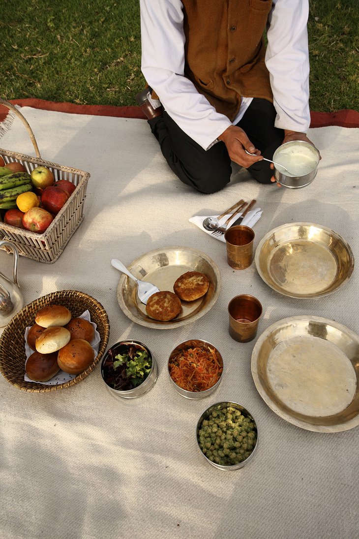 Picnic in the Himalayan nature