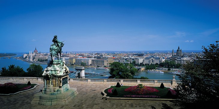 Pest side view from the Buda Castle