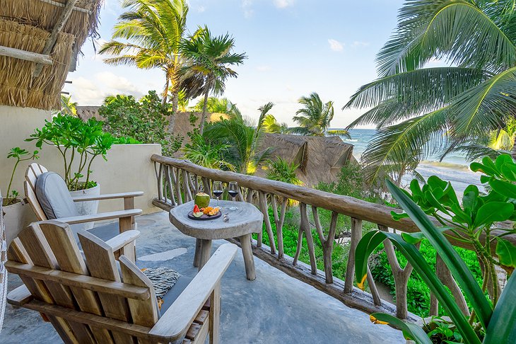 Ahau Tulum Balcony Overlooking The Sea