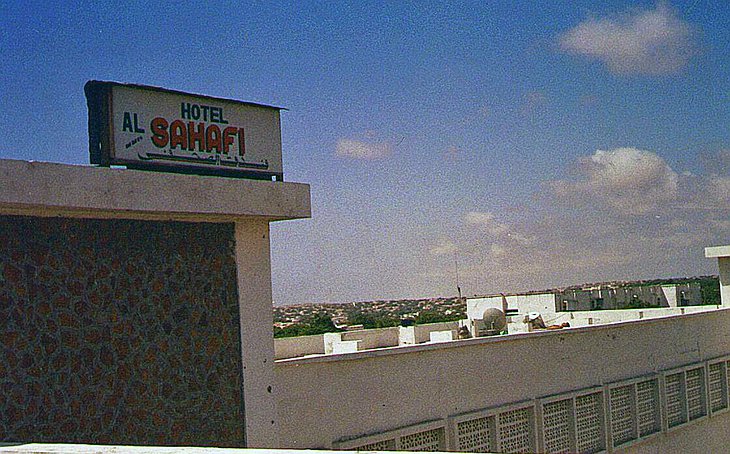 Sahafi Hotel sign