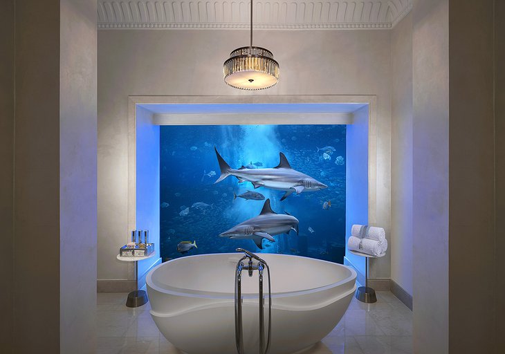 Atlantis Hotel Dubai Underwater Suite Bathroom