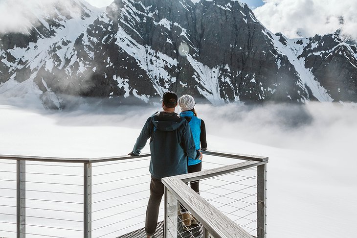 Sheldon Chalet Viewing Platform With A Couple