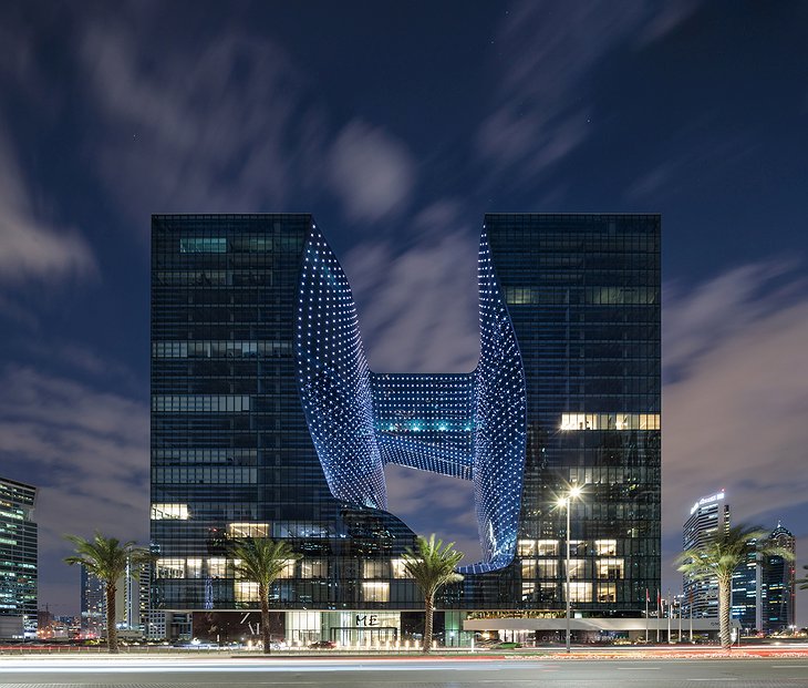 ME Dubai by Meliá Zaha Hadid Architecture At Night