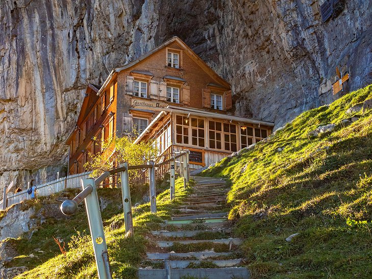 Staircase Leading To Berggasthaus Aescher